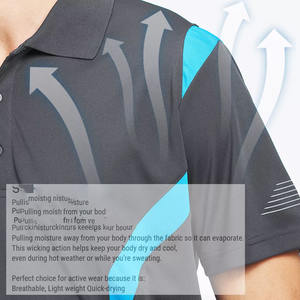 เสื้อโปโลแขนยาวสำหรับผู้ชายเสื้อกีฬาผ้ายืดกันความชื้นแบบแห้งเร็วใหม่ล่าสุดขนาดโลโก้ที่กำหนดเอง - Product Image 3