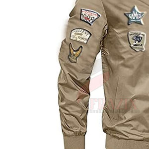 Chaqueta Bomber Unisex de Satén con Cuello Alto, Corte Ajustado, OEM, Alta Calidad, Personalizable, de Secado Rápido y Transpirable para Invierno - Product Image 4