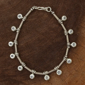 Wholesale Bulk Price 925 Sterling <b>Silver</b> <b>Charm</b> <b>Bracelet</b> Artisan Crafted Fashion Jewelry <b>for</b> Women Cute Style Christian Gift - Product Image 4