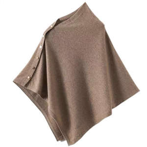 Womens Classic Knitted <b>Shawl</b> <b>Warm</b> Cozy Winter Cape <b>Wrap</b> for Fashion <b>and</b> Comfort - Product Image 4