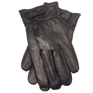 Gants de sécurité pour conducteur sur mesure, confortables, en cuir 100% véritable, à doigts entiers, usage général, pour hommes. - Product Image 1