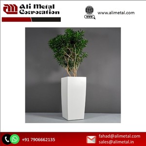 Petite jardinière en acier galvanisé à décor de jardin en métal pour la décoration extérieure de la maison et du centre commercial - Product Image 6