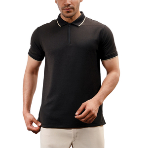 Venta al por mayor de camisetas de polo con logotipo personalizado para hombre patrón sólido poliéster impreso tela de punto sublimación en blanco bolsillos de camisa - Product Image 1