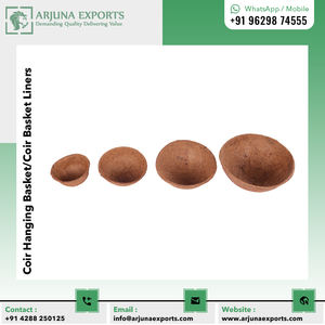 Cesta colgante de fibra de Coco 100%, maceta colgante redonda de fibra de Coco, delineador para Patio y jardín - Product Image 5