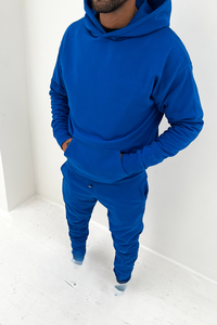 2025 hiver survêtement vêtements confortables hommes mode polaire solide pantalon décontracté survêtement costume survêtement hommes pull - Product Image 3