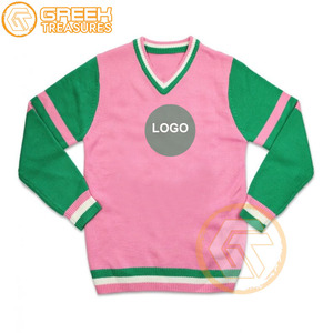 Customized Alpha | Kapa Sorority High Quality Anti-Wrinkle Breathable Women's Winter Cardigan <b>Appliques</b> Embroidery Casual - Product Image 2