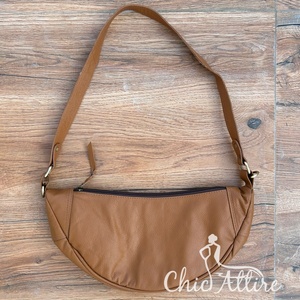 Demi-lune conception en cuir de vachette véritable dames épaule sacs à bandoulière mode haute qualité sacs à main et sacs à main pour les femmes - Product Image 1