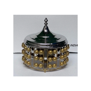 Casserole en métal de conception de perles dorées de haute qualité pour plus chaud plat de service marmite dans la cuisine à la maison ou les restaurants - Product Image 2