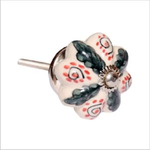 Industrial <b>Ceramic</b> <b>Knob</b> Handles for Wardrobe Dresser Cabinet-Durable Furniture <b>Knobs</b> with Round Shape and 23mm Height - Product Image 4