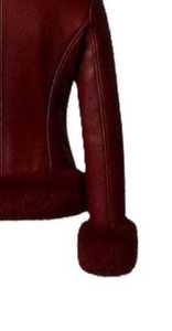 Chaqueta de Cuero de Alta Calidad para Mujer con Forro de Piel Sintética, Chaqueta de Cuero Luxel de Invierno con Botones y Cierre de Cremallera - Product Image 3