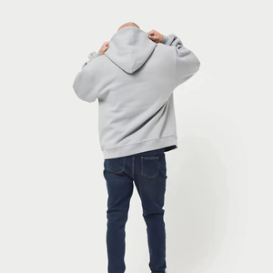 เสื้อมีฮู้ดเปิดไหล่สำหรับผู้ชายสีและลาย - Product Image 3