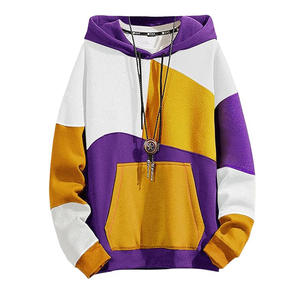 เสื้อมีฮู้ดแบบสวมหัวมีหลายสีสำหรับผู้ชายเสื้อกันหนาวมีฮู้ดทรงโอเวอร์ไซส์โลโก้ - Product Image 3