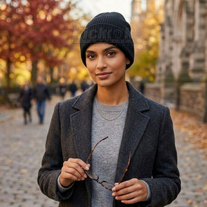 Everyday Casual Unisex Adjustable Street Style Beanies <b>Hat</b> Soft Fabric Warm Knit <b>Winter</b> Trendy Stylish Outdoor Comfortable - Product Image 4