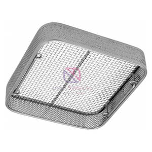 Panier latéral perforé en acier inoxydable de qualité supérieure avec base en fil métallique, manuel, réutilisable, durable, à usage médical pour le rangement et l'organisation - Product Image 3