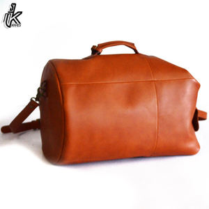 Luxury Genuine leather duffle bag men travel weekender overnight bag - Product Image 5