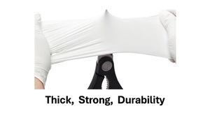 12 pollici 30cm 100% bianco monouso spesso Nitrile tatuaggio capelli Art Spa salone di bellezza Hair Hotel cibo cucina guanti personalizzati - Product Image 6