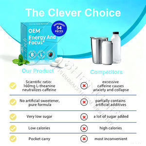 Gommes énergétiques à la caféine en marque propre, complément alimentaire à mâcher pour la concentration, pour le fitness et l'usage quotidien - Product Image 6