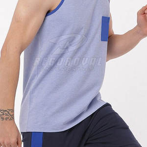 เสื้อกล้ามระบายอากาศสำหรับผู้ชายชุดออกกำลังกาย - Product Image 6