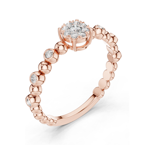 Bague en diamant de laboratoire 0,238 CT pour femmes, clarté VVS-VS EF, or 18 carats, 14 carats, 10 carats et argent 925, or rose, or jaune, or blanc - Product Image 5