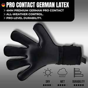 Gants de gardien de but de football de qualité professionnelle - Adhérence : Latex allemand de 4 mm assurant une qualité supérieure, vente en gros personnalisée de football - Product Image 5