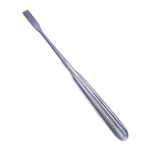 Élévateur périostal Adson à poignée dentelée, 165 mm de long, droit, 7 mm de large, manuel, chirurgical, en acier inoxydable, certifié CE - Product Image 1