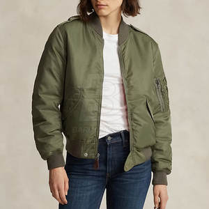 Chaquetas de bombardero de nuevo diseño Chaquetas de bombardero de manga larga para mujer Chaquetas de invierno de bombardero de nailon/poliéster - Product Image 3