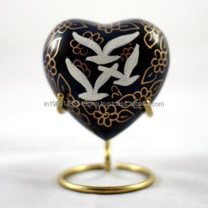 Urnes funéraires personnalisées en laiton en forme de cœur, style américain, gravées, finition couleur argent, pour cendres humaines ou d'animaux de compagnie, fournitures funéraires, 3 pouces - Product Image 6