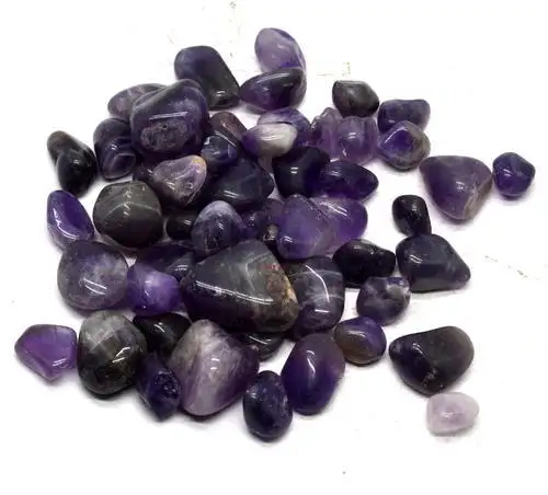 Wholesale High Quality Natural Amethyst Tumble Stone For Healing Home Decoration From India