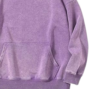 Sweat à capuche pour homme, coupe oversize, en molleton de coton épais, délavé à l'acide, style streetwear vintage, épaules tombantes, personnalisable - Product Image 6