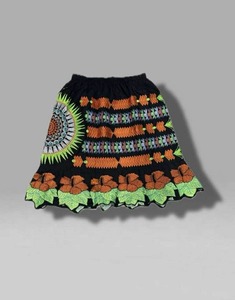 กระโปรงปักลายเอวสูงสำหรับผู้หญิงกระโปรงผ้าฝ้ายปักสไตล์ใหม่ - Product Image 2