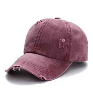 Customizable Vintage Distressed Baseball Caps for Kids 5-Panel Sporty Trucker <b>Hats</b> Embroidered Logo Made Plain Cotton Washed - Product Image 1