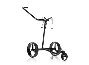 Chariot de golf électrique JuCad Carbon Drive 2.0 neuf avec batterie au lithium, moteur 200W/400W, vitesse jusqu'à 20 km/h - Product Image 2