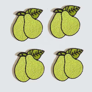 Posavasos Bordados con Cuentas, Posavasos Bohemios, Posavasos Bordados para Bebidas - Product Image 6