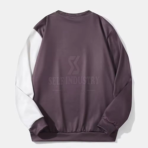 เสื้อสเวตเตอร์คอกลมแขนยาวของผู้ชายเสื้อกันหนาวผ้าฝ้ายโพลีเอสเตอร์ฤดูหนาวแบบกำหนดเอง - Product Image 2