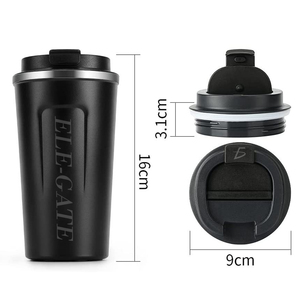 Tazza Termica da Caffè in Acciaio Inox da 510ml con Coperchio, Isolamento Sottovuoto per Viaggi e Lavoro, Capacità 500ml - Product Image 3