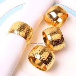 Customized Size And Design Available Attractive Look Home Hotel Restaurant Table Decorative Luxury Napkin <b>Rings</b> From India - Product Image 6