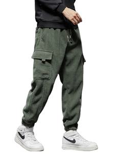 กางเกงขายาวลำลองผู้ชายสไตล์ใหม่สำหรับฤดูใบไม้ผลิและฤดูใบไม้ร่วง เอวยางยืด ทรงตรง มีเชือกผูก เหมาะสำหรับใส่เล่นกีฬาหรือวิ่งจ๊อกกิ้ง - Product Image 2