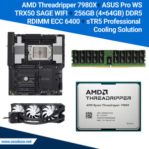 ชุด7980X AMD threadripper + Pro WS TRX50เสจ WiFi 256GB/512GB DDR5 - Product Image 1