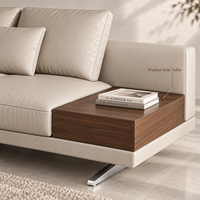 Canapé modulaire en L extensible et convertible Connery de luxe italien moderne avec design minimaliste pour salon