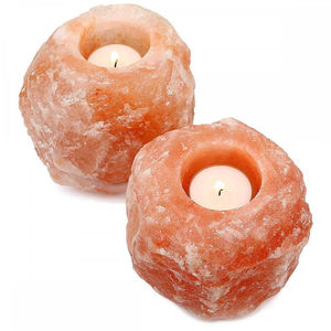 Bougeoirs en sel de l'Himalaya Tea Light Sel de roche rose en cristal naturel Fabriqué de meilleure qualité 1-2 KG Vente en gros du Pakistan OEM - Product Image 3