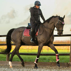 Ensemble de tapis de selle d'équitation professionnel élégant et personnalisé, de haute qualité, marque CAPRA INTERNATIONAL, coton et polyester pour chevaux - Product Image 3