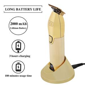 Kit Profesional de Peluquería con Pantalla LED, Recortadora con Cuchilla en T y 6 Peines Guía de Acero Inoxidable para Barberos, Recorte de Barba - Product Image 6