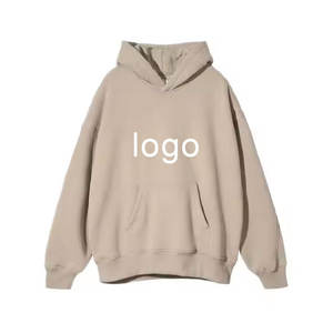 Sweat-shirts pour hommes en molleton respirant à séchage rapide, couleur unie, logo personnalisé brodé, imprimé numérique, mode décontractée automne-hiver - Product Image 2