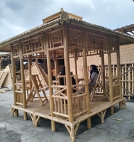 Auvent et gazebo en bambou faits à la main de haute qualité, design de pergola haut de gamme