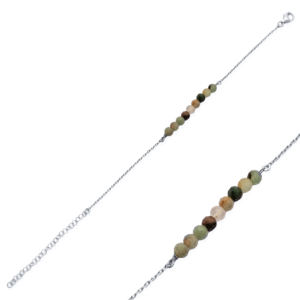 Minimalist Style Colorful <b>Beads</b> Design Charm <b>Bracelet</b> Wholesale Handmade Turkish 925 Sterling Silver Jewelry - Product Image 4