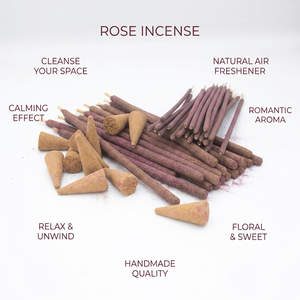 ธูปกรวยหนาทำจากกุหลาบธรรมชาติ 100% ปราศจากสารเคมี ทนทาน ใช้งานได้นาน เป็นมิตรกับสิ่งแวดล้อม ผลิตจากไม้ธรรมชาติ ออร์แกนิค ผลิตในเปรู - Product Image 5