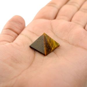Pirámide de Ojo de Tigre de Cristal Feng Shui de 20-25 mm, Piedra Preciosa Natural para Fuerza, Enfoque y Energía Positiva - Product Image 2