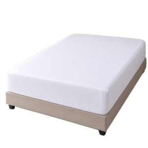 White Cotton Fitted <b>Sheet</b> 160x200x30 cm <b>King</b> <b>Size</b> Hospital Grade - Product Image 1