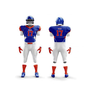 Customizable Unisex American Football Jersey Set Latest Breathable Short Sleeve Design Plus Size <b>Heat</b>-Transfer Printing High - Product Image 5