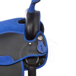 Elegante Silla de Montar para Doma con Material Duradero, Cuero Azul, Herrajes Bañados en Latón, Arco de Madera, Tamaño Personalizado, Cómoda - Product Image 3